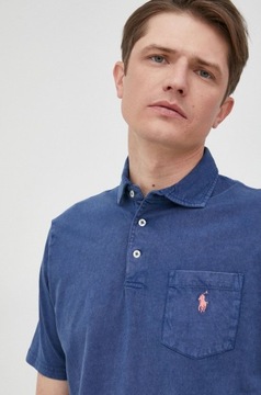 Koszulka polo z domieszką lnu Polo Ralph Lauren L