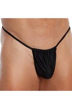 CZARNE KLASYCZNE STRINGI MĘSKIE SOFTLINE 4470 S-L