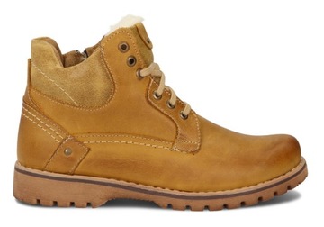 TRZEWIKI MĘSKIE BUTY OCIEPLANE SKÓRA 885 CAMEL 48