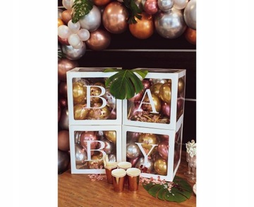 Коробки для воздушных шаров, набор из 4 шт. BABY Shower для детей от 1 года