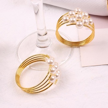 2шт металлические кольца для салфеток пряжки для салфеток для столовой