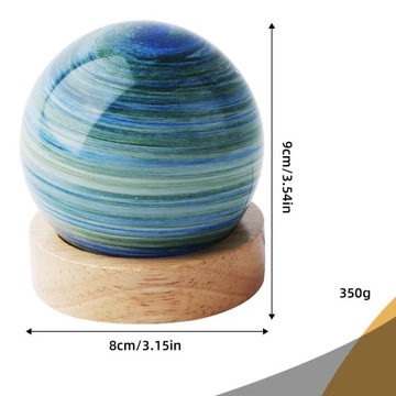 СВЕТОДИОДНАЯ СТЕКЛЯННАЯ НАСТОЛЬНАЯ ЛАМПА ART PLANET В ПОДАРОК ​​ДЕТЯМ 3W 5V