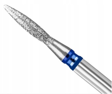 Frez Maxim diamentowy do skórek medium niebieski łezka