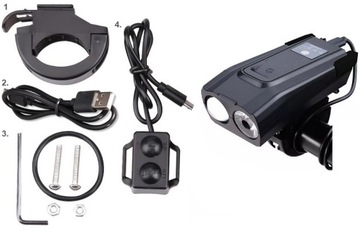 СВЕТОДИОДНАЯ ВЕЛОСИПЕДНАЯ ЛАМПА ЗВОНОК ПЕРЕДНИЙ MTB LIGHT 3