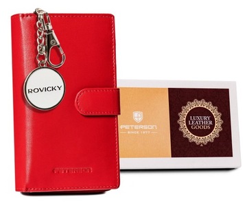 PETERSON duży portfel damski skórzany ochrona kart