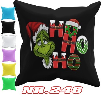 POSZEWKA NA PODUSZKĘ JAŚKA DO PRZEDSZKOLA GRINCH ŚWIĘTA + IMIĘ GRATIS