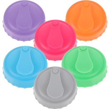 6 шт. Крышки для многоразовых силиконовых банок.