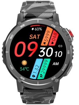 Smartwatch Rubicon RNCF08 czarny