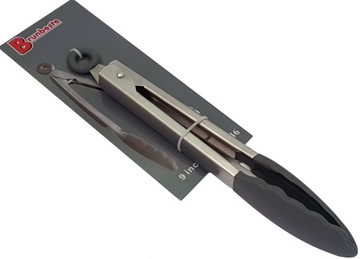 СИЛИКОНОВЫЕ КУХОННЫЕ ЩИПЦЫ ДЛЯ СКОВОРОДА, серые