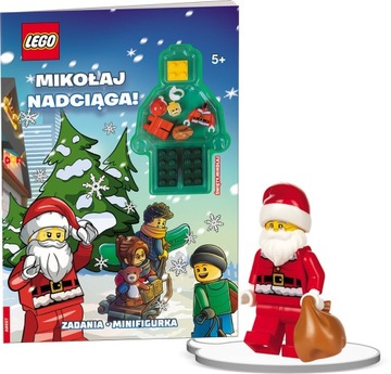 LEGO - figurka MIKOŁAJ + książka MIKOŁAJ NADCIĄGA