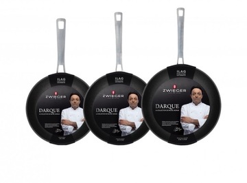 ZWIEGER DARQUE ZESTAW PATELNI 3 EL + GRATIS