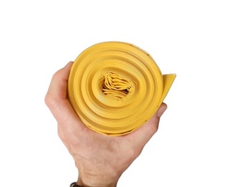 WORKI NA ŚMIECI PLASTIK ŻÓŁTE 380L 10 SZT. 1,5KG WORKI NA PLASTIK FOLIĘ