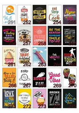 Мотивационные Плакаты, 4 шт. - 300 размеров. А4 + рамки