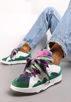 Renee Zielone Sneakersy damskie 37