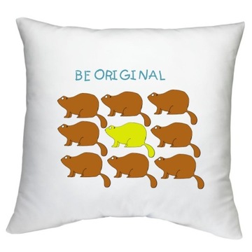 ПОДУШКА БУДЕТ ОРИГИНАЛЬНАЯ божья коровка коты бобр узоры