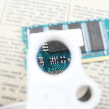 ЮВЕЛИРНАЯ ЛУПА КАРМАННАЯ ДЛЯ ЧТЕНИЯ LED UV 60x 30x