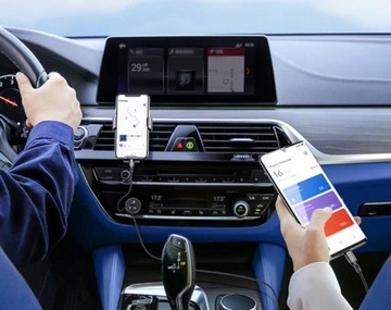 БЫСТРОЕ АВТОМОБИЛЬНОЕ ЗАРЯДНОЕ УСТРОЙСТВО ДЛЯ ТЕЛЕФОНА, МОБИЛЬНОЕ ДЛЯ USB + КАБЕЛЬ ТИПА C