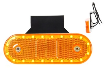 Lampa obrysowa LED do przyczepy lawety busa naczepy W47WW 534Z boczna żółta