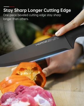 Набор из 8 кухонных ножей с точилкой Homaz life без ножниц.