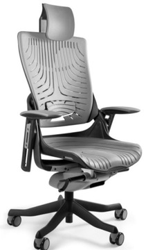 Ergonomiczny fotel biurowy WAU 2 ELASTOMER szary