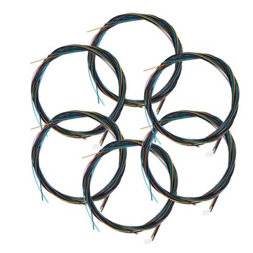 ЦВЕТНЫЕ НЕЙЛОНОВЫЕ СТРУНЫ ДЛЯ АКУСТИЧЕСКОЙ ГИТАРЫ