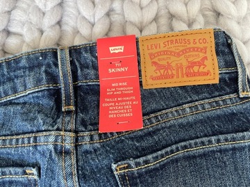 LEVI'S | SPODNIE JEANSY 711 SKINNY| R. 23/32