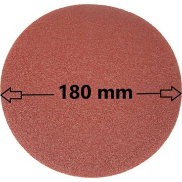 10шт НАРУЖНАЯ БУМАГА 180мм P24 ДИСК на липучке