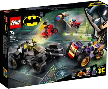 LEGO DC 76159 Trójkołowy Motocykl Jokera Batman Robin Harley Quinn Motor