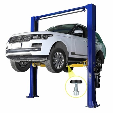 КОМПЛЕКТНЫЙ ДВУХСТОННЫЙ АВТОМОБИЛЬНЫЙ ПОДЪЕМНИК С РЕЗИНОВОЙ ПОДУШКОЙ