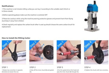 ФРЕЗЕРНЫЙ СТАНОК ПО ДРЕВЕСИНЕ ТРИМЕР ЭЛЕКТРИЧЕСКИЙ РУЧНОЙ 800ВТ