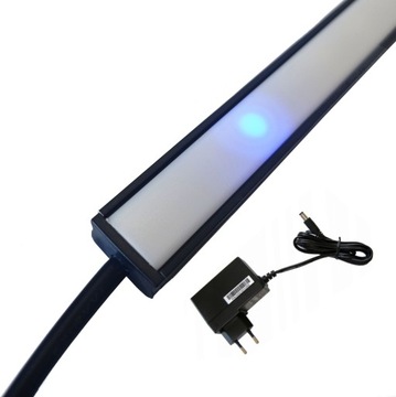 Listwa LED PODSZAFKOWA CZARNA PREMIUM 0,5m DOTYK