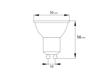 Светодиодная лампа GU10 1 Вт 230 В 6000 К 90 лм Forever Light