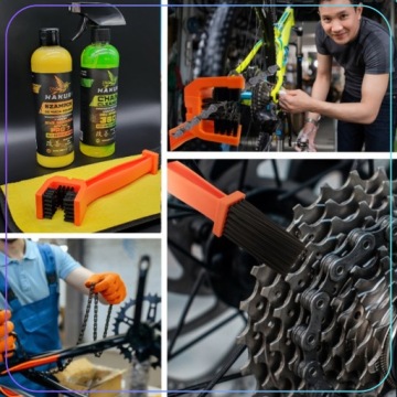Набор для мытья велосипедов шампунь щетка средство для снятия цепи микрофибра XL