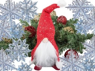 Рождественский эльф, гном, Дед Мороз, гном под елкой