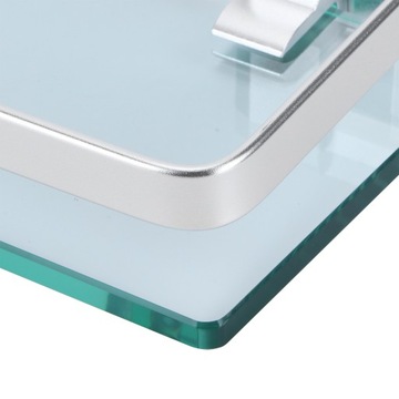 ПОЛКА С ПРОЗРАЧНЫМ СТЕКЛЯННЫМ ЗЕРКАЛОМ 35 СМ