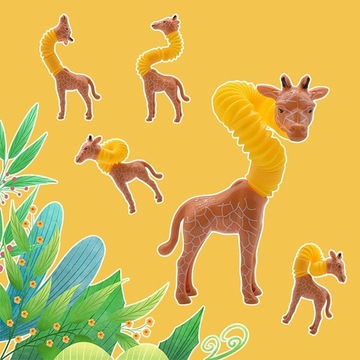 Игрушки-антистресс Pop It Tubes Gniotek Giraffe - идеальный подарок