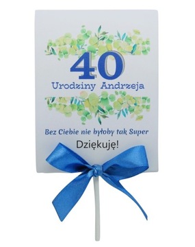 Lizak Podziękowania Gości URODZINY Happy Birthday