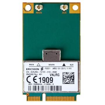 MODEM WWAN DW5560 F5321 VNJRG AERO2 3G/HSPA+ GPS