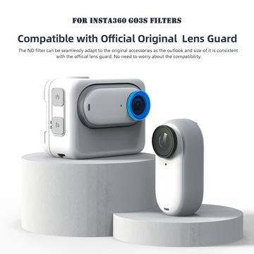 УПАКОВКА 4 ND-ФИЛЬТРОВ ND8 ND16 ND32 ND64 ДЛЯ INSTA360 GO 3S
