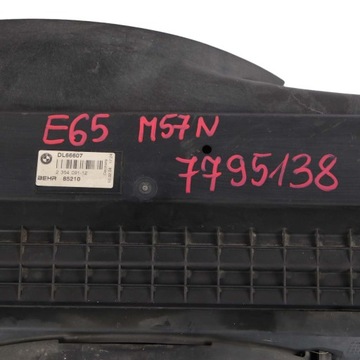BMW 7 E65 730D M57N VENTILÁTOR VĚTRÁK CHLADIČŮ AUTOMAT 2248478