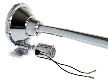 ПНЕВМАТИЧЕСКАЯ СИГНАЛЬНАЯ ТРУБА ФАНФАР 64 СМ 12 В/24 В ПРЯМОУГОЛЬНАЯ ХРОМИРОВАННАЯ ТРУБА