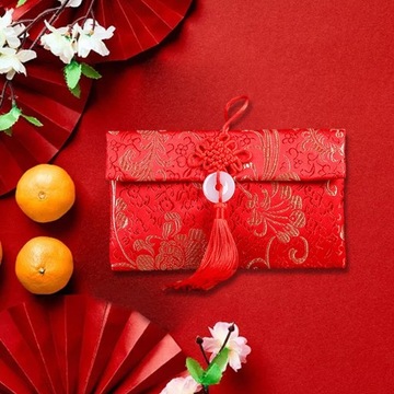 Chiński Nowy Rok Księżycowy Czerwona Koperta na Pieniądze Prezent Styl B Pozioma