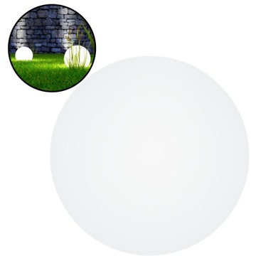 KULA OGRODOWA LAMPA OŚWIETLENIOWA ZEWNĘTRZNA SŁUPEK LED 30 CM 6000K 230V