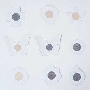 Наклейки Nasutniki для сосков x склеинные кресты черные 5 пары