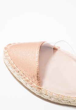 Espadryle damskie wiązane rose gold Glamorous 38