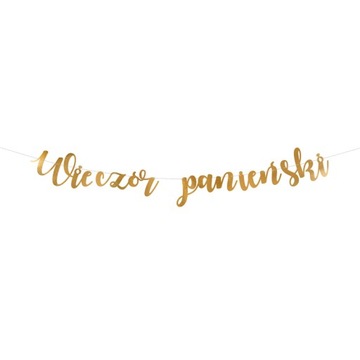 BANER NAPIS WIECZÓR PANIEŃSKI GIRLANDA BRIDE