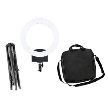 LAMPA PIERŚCIENIOWA LED 36W DO MAKIJAŻU NAGRYWANIA STATYW + TORBA