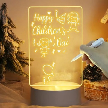 LAMPKA Tablica KREATYWNA LED - LAMPKA NOCNA USB - NAPISZ SWOJĄ WIADOMOŚĆ