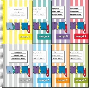 MóWiMy Zeszyty ćwiczeń do rozwoju mowy ZESTAW WSZYSTKIE CZĘŚCI 1-8