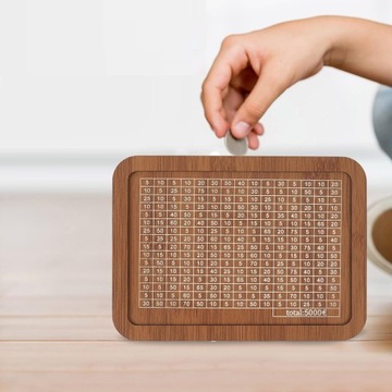 ДЕРЕВЯННАЯ КОПИЛКА СО СЧЕТЧИКОМ ГОЛОВ, ЭКОНОМИЯ ДЕНЕГ 5000 € ПОДАРОК